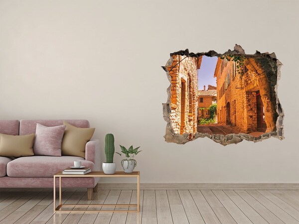 Hole wall sticker Charming street