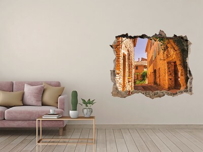 Hole wall sticker Charming street