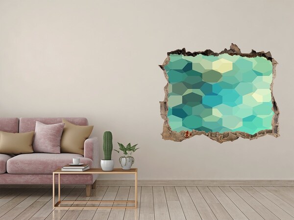 Hole in the wall decal Submerged ocean waters