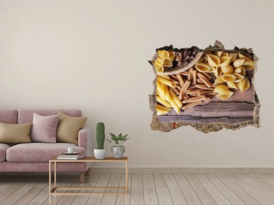 Hole in the wall sticker Mixture of pasta