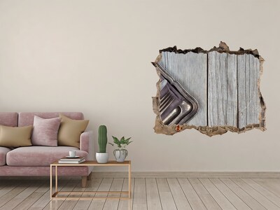 Hole wall sticker A charming dining room in a rustic style