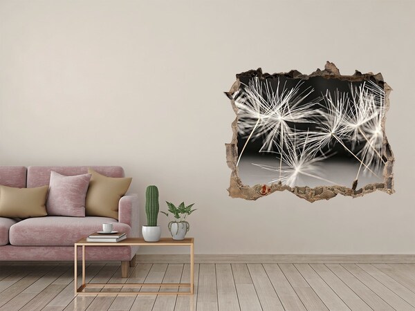 Hole wall sticker Dandelion seeds