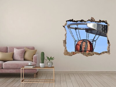 Hole wall sticker Basketball