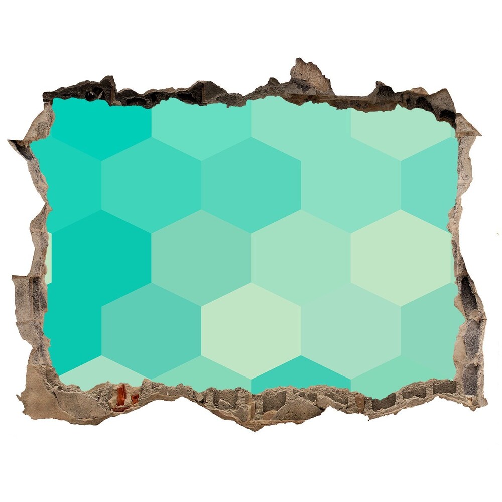 Hole wall sticker Geometric background