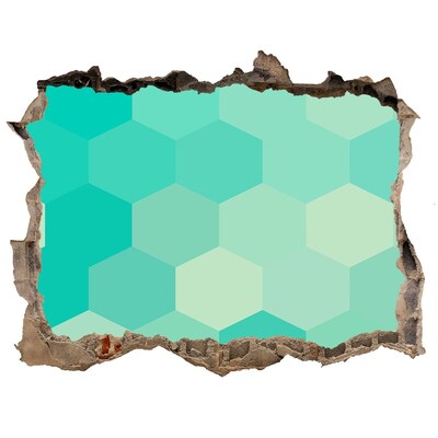 Hole wall sticker Geometric background