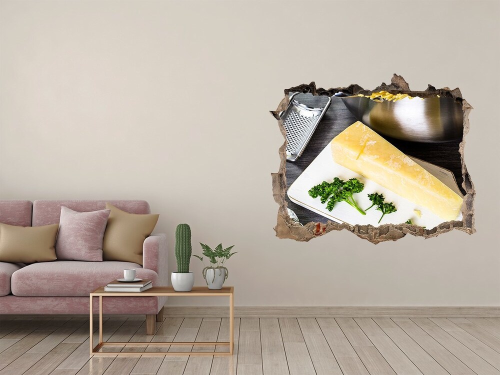 Hole in the wall sticker Pasta with garlic