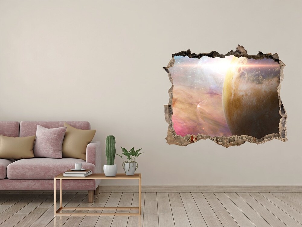 Hole wall sticker Galaxy