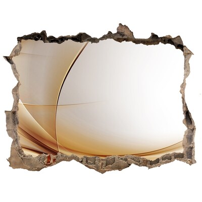 Hole wall sticker Abstract space behind the wall