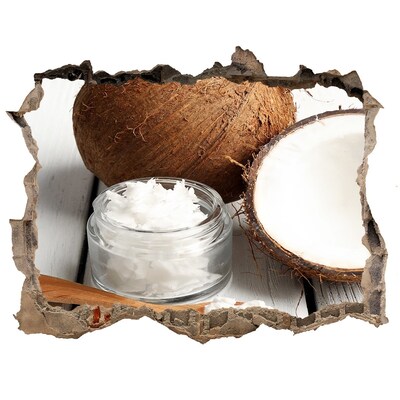 3D wall hole wallpaper Coconut Delight