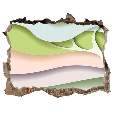 Hole in the wall sticker A broken wall overlooking the landscape