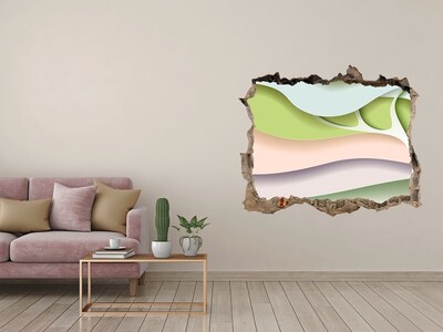 Hole in the wall sticker A broken wall overlooking the landscape