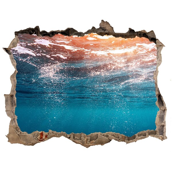 Hole in the wall decal Underwater world