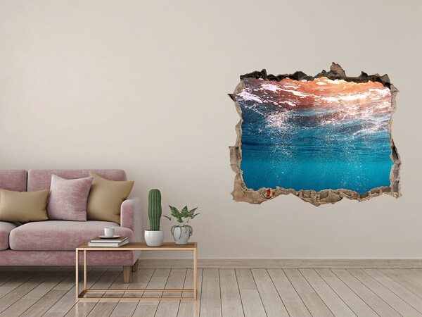 Hole in the wall decal The underwater world in the hole