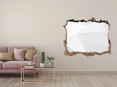 Hole in the wall sticker Broken wall with light reflection