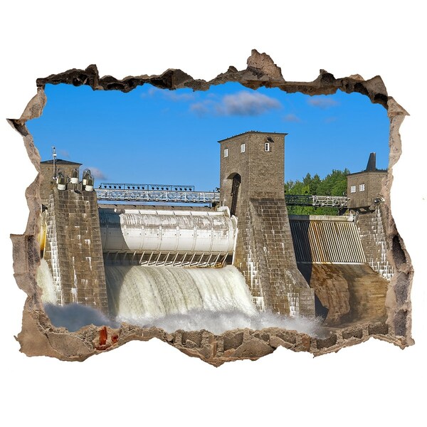 Hole wall sticker Water dam