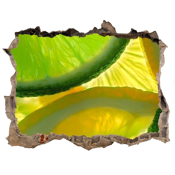Hole in the wall sticker Green Lime in a Hole in the Wall