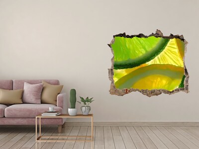 Hole in the wall sticker Green Lime in a Hole in the Wall