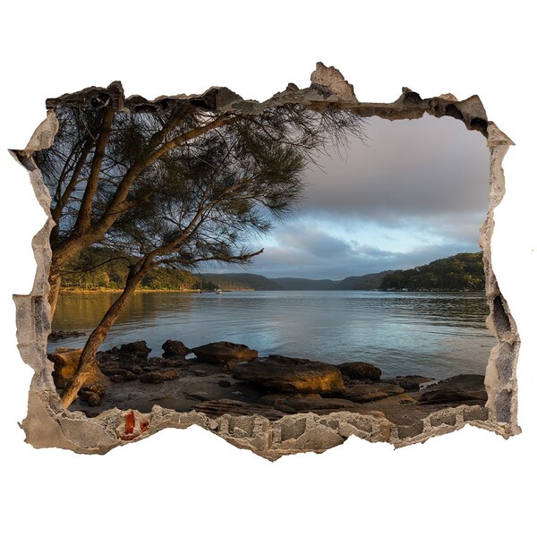 Hole in the wall sticker Peace by the water