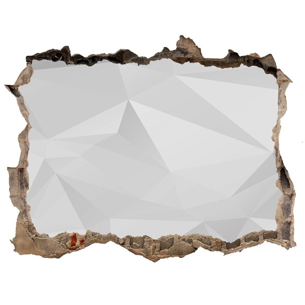 3D wall hole Broken wall with reflection