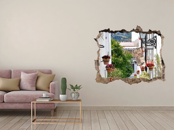 Hole wall sticker Charming street