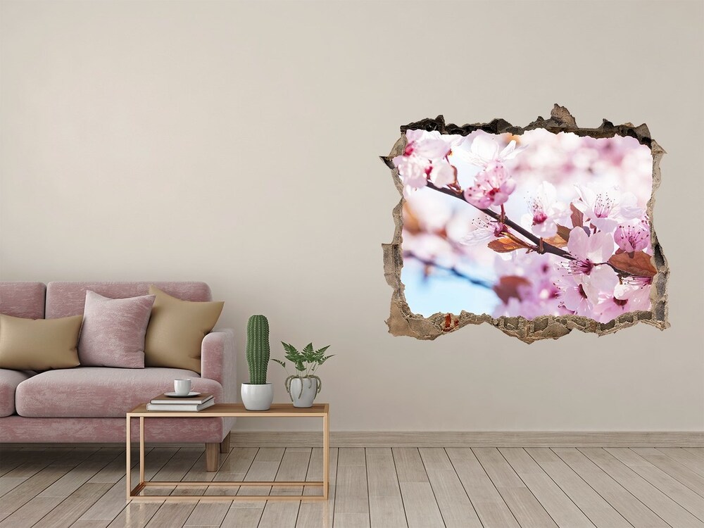 3D wall hole Cherry blossoms