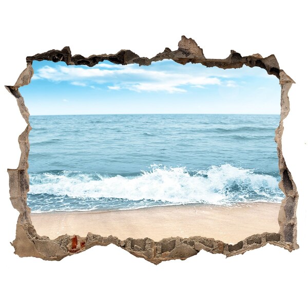 Hole in the wall decal Beach