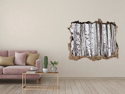 Hole wall sticker Birch