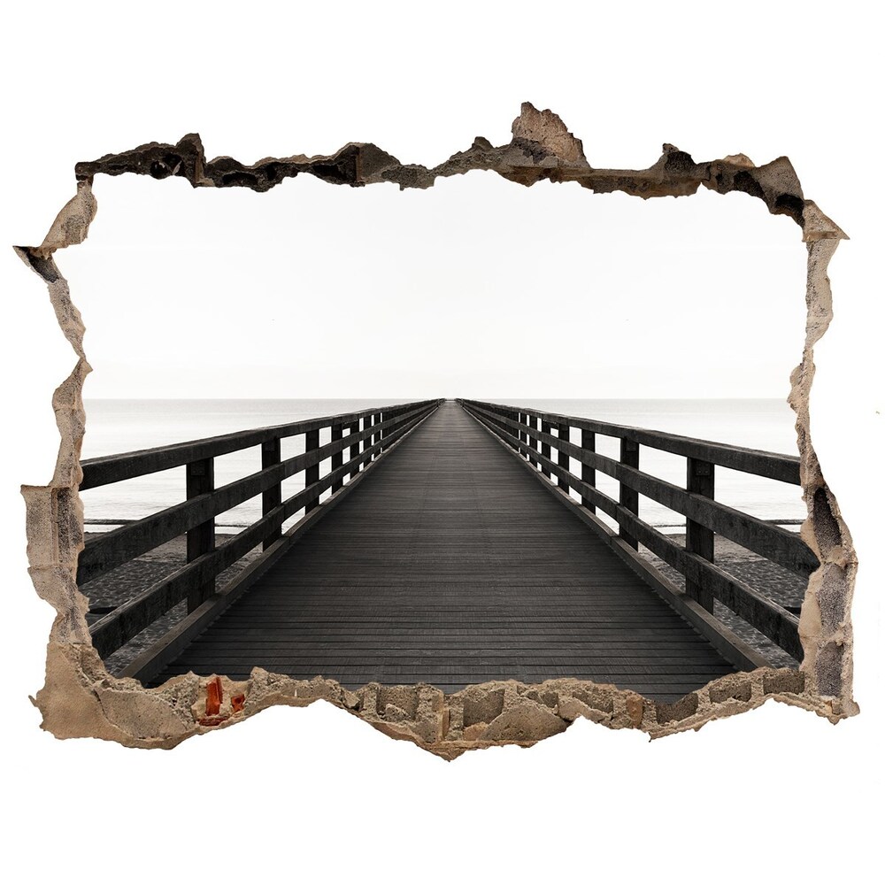 3D wall hole Wooden pier