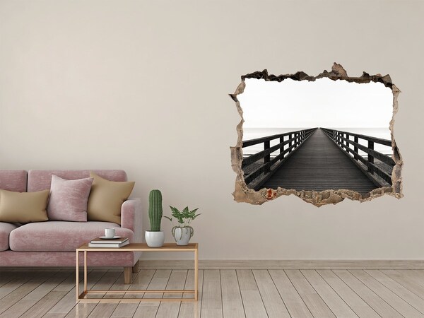 3D wall hole Wooden pier