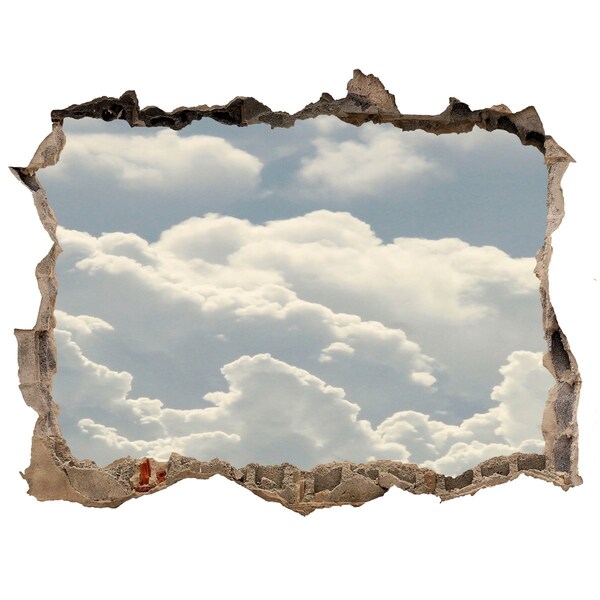 Hole wall sticker Sky with clouds