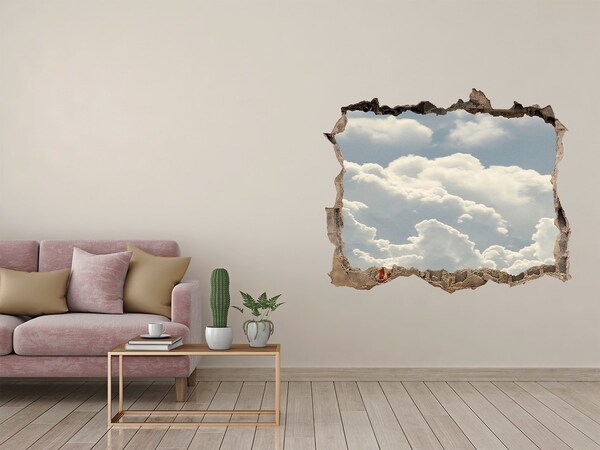 Hole wall sticker Sky with clouds