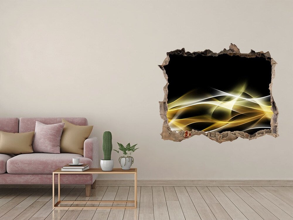 3D wall hole wallpaper Light abstraction