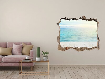Hole in the wall sticker Sea view