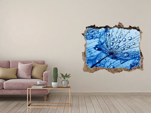 Hole in the wall decal Dandelion seeds