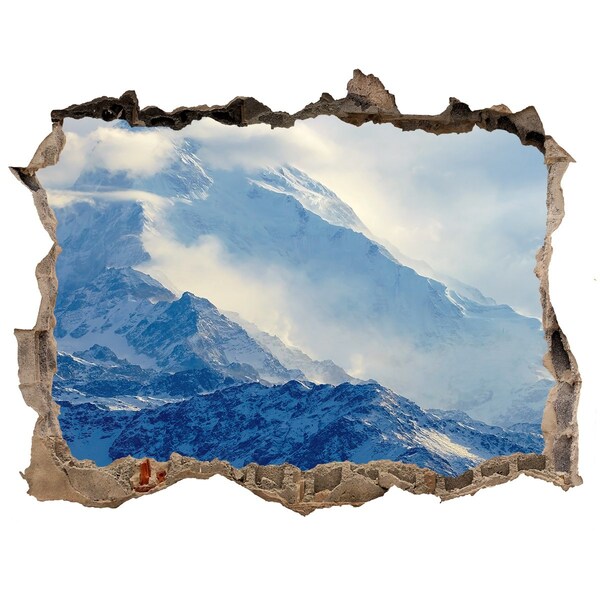 Hole in the wall decal Mountain peak