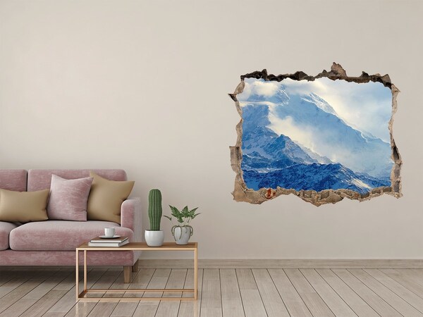 Hole in the wall decal Mountain peak