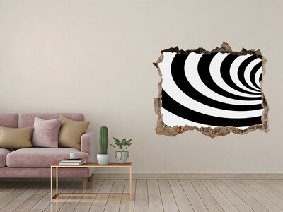 Hole in the wall sticker Immersive optical vortex
