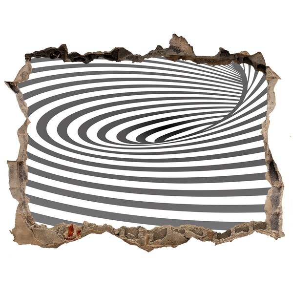 3D wall hole wallpaper Vortex in reality