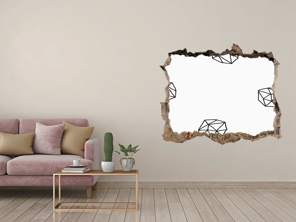 Hole in the wall decal Abstract pattern