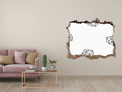 Hole in the wall decal Gold Diamonds in a Hole in the Wall