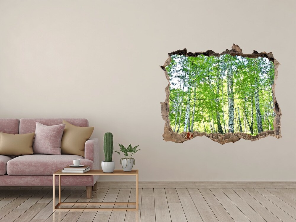 Hole in the wall decal Birch