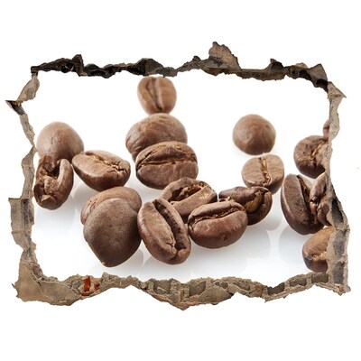 Hole wall sticker Coffee beans