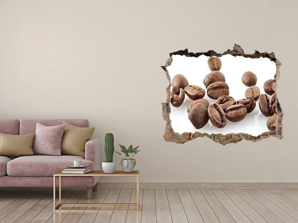 Hole wall sticker Coffee beans