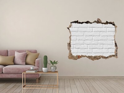 3D wall hole wallpaper Brick wall