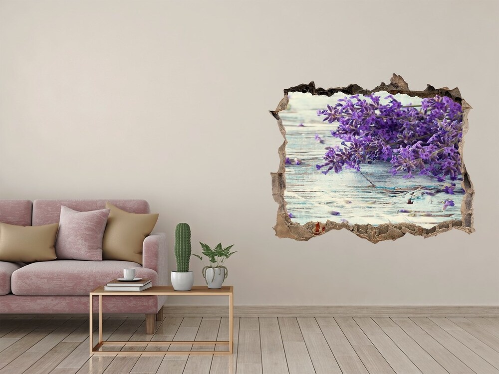 Hole wall sticker Lavender