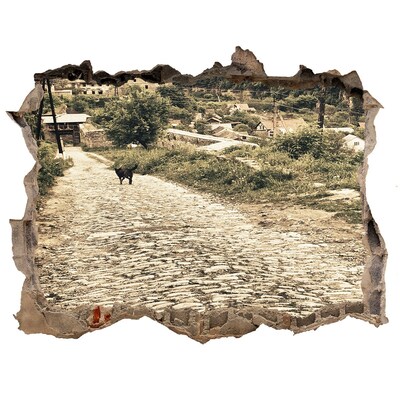 Hole in the wall decal A charming country road