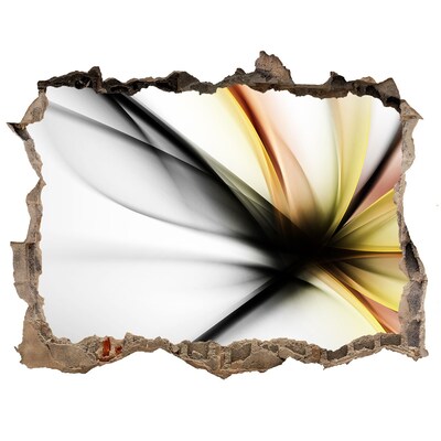 Hole wall sticker A broken wall with an abstract pattern