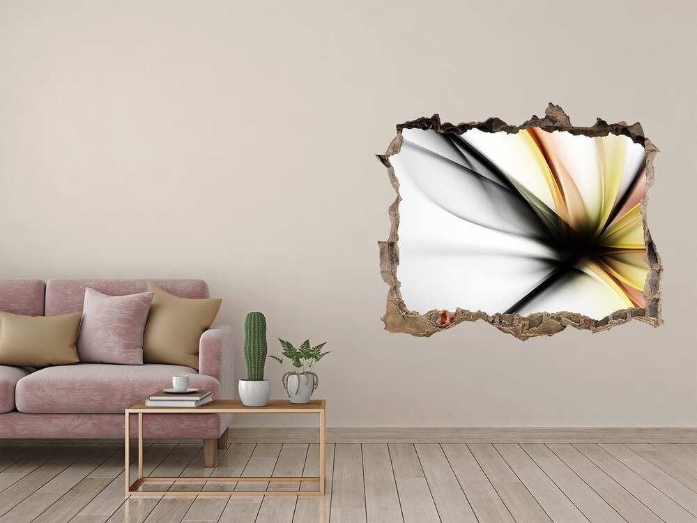 Hole wall sticker Flower abstraction