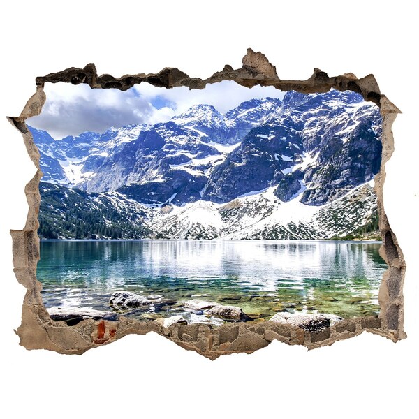 Hole in the wall sticker Morskie Oko Tatry