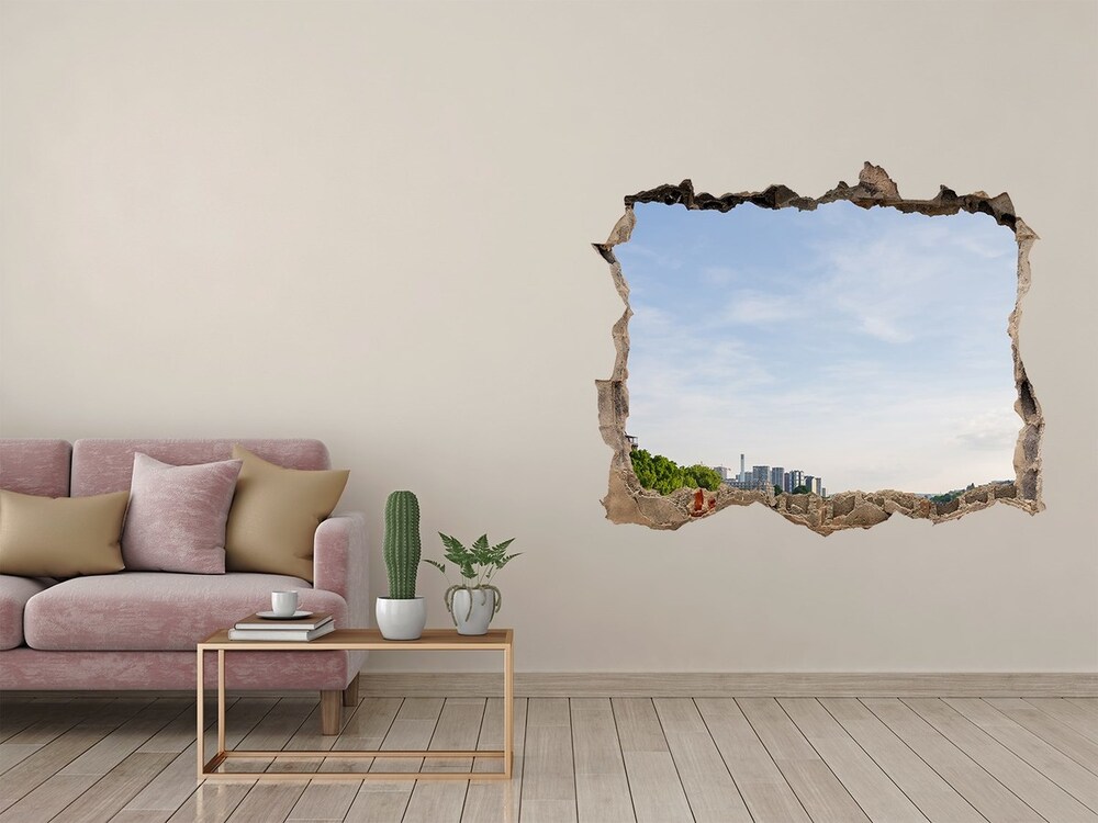 Hole in the wall decal Eiffel Paris tower